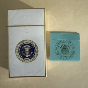 New Reagan Era Presidential White House  Cigarette Pack  And Air Force Matches